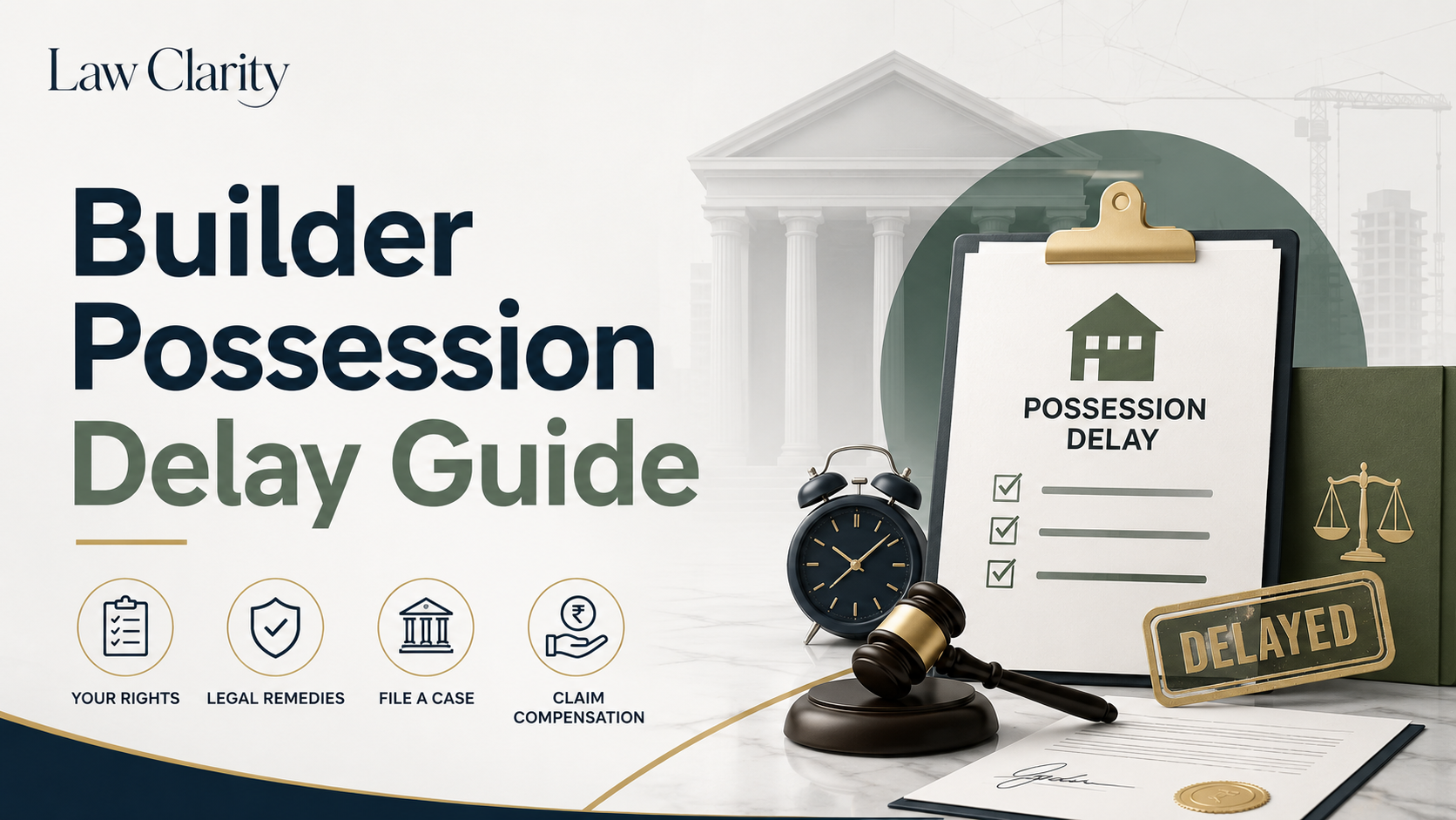 Builder Delays Possession: What to Do in India 2026 legal guide by LawClarity