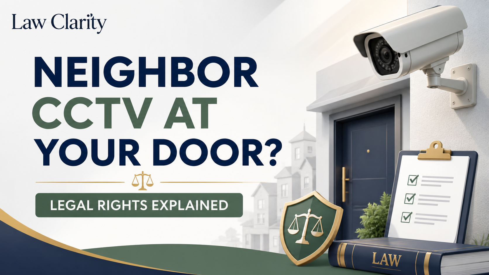 Can Your Neighbor Point a CCTV Camera at Your Door? Legal Rights Explained legal guide by LawClarity