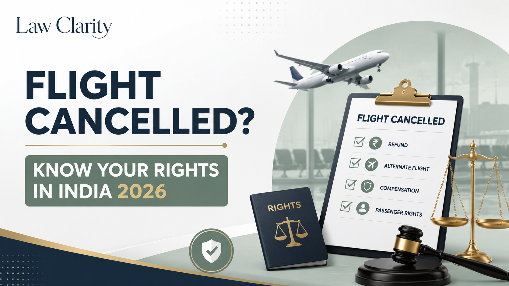 Flight Cancelled? Know Your Rights in India 2026 legal guide by LawClarity