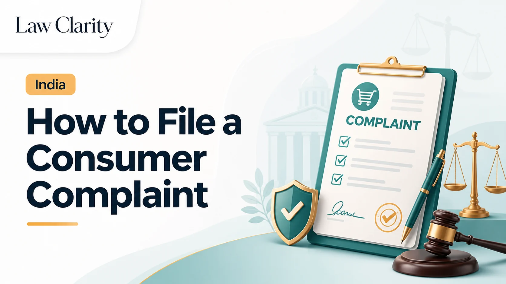 How to File a Consumer Complaint in India: Steps, Documents and Mistakes to Avoid legal guide by LawClarity