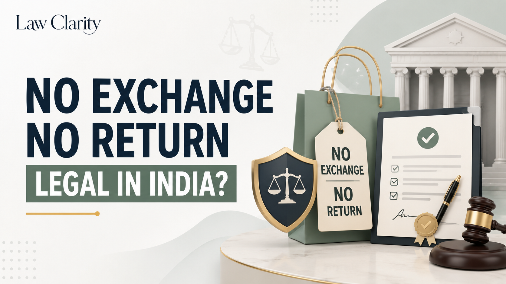 Is "No Exchange, No Return" Legally Valid in India? legal guide by LawClarity