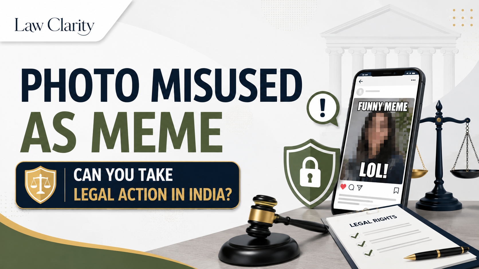 Someone Posted Your Photo as a Meme: Can You Take Legal Action in India? legal guide by LawClarity