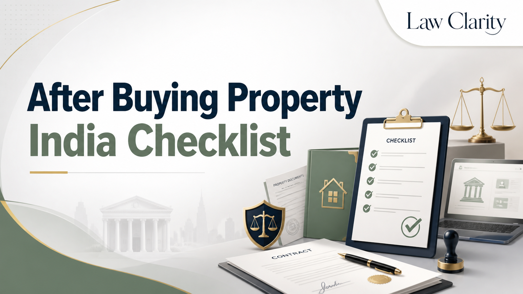 Things to Do After Buying Property in India 2026 legal guide by LawClarity