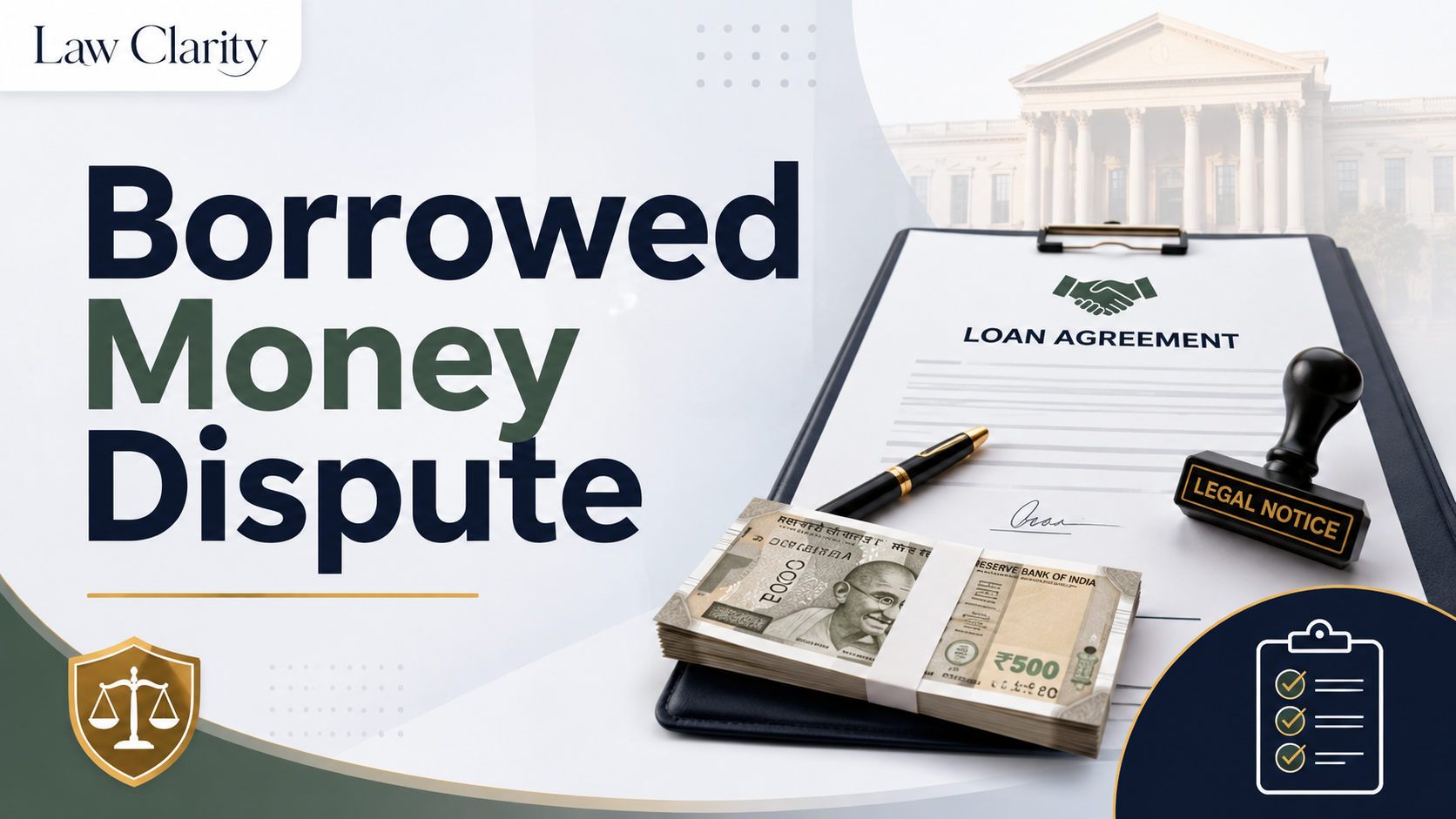 What to Do If Someone Refuses to Return Borrowed Money in India legal guide by LawClarity
