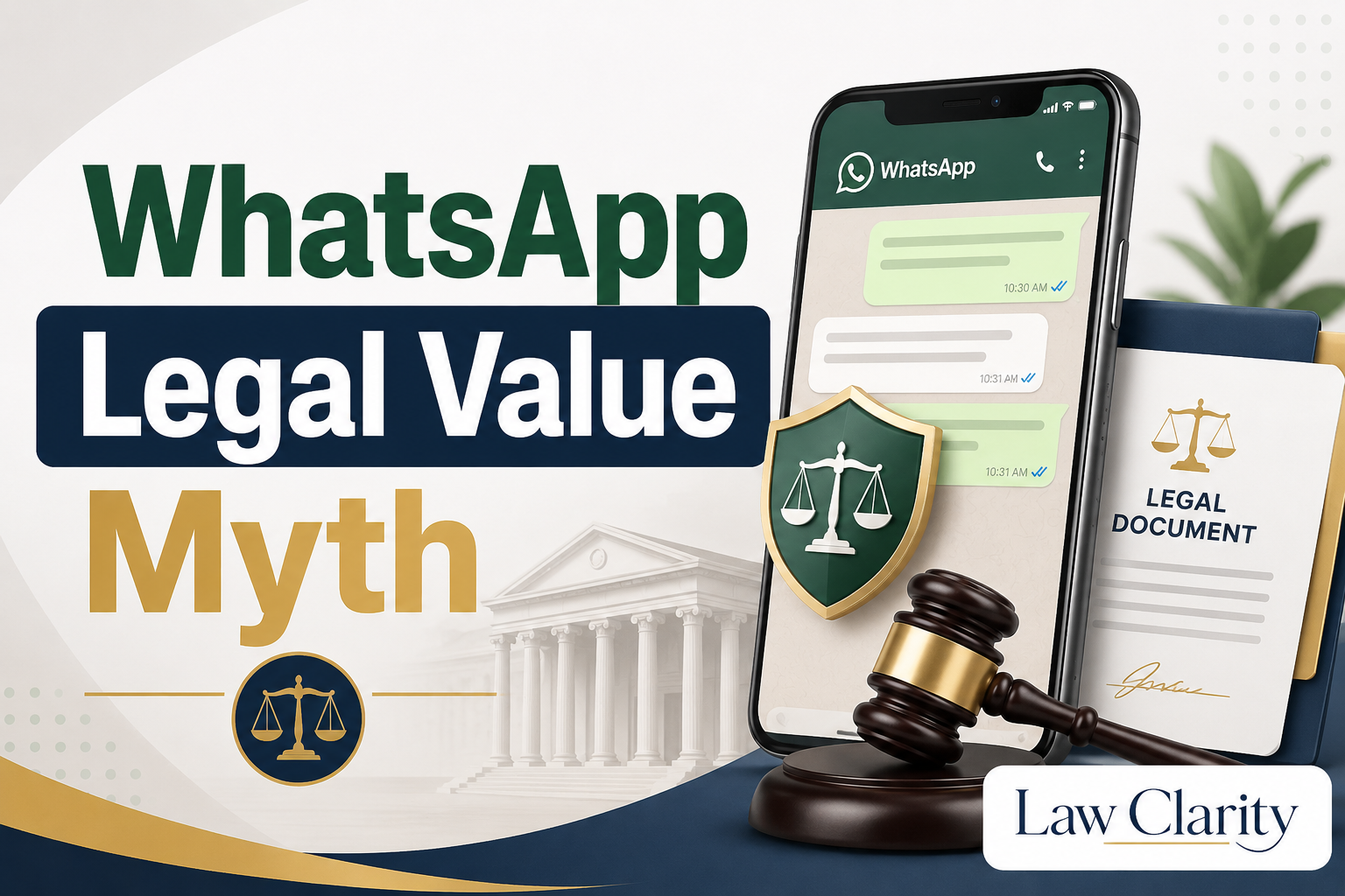 Do WhatsApp Messages Have Legal Value in India? Myth vs Reality legal guide by LawClarity